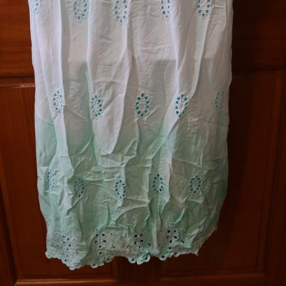 Ombre Eyelet Cover Up Mermaid Fairy Cottagecore L XL - Picture 7 of 13